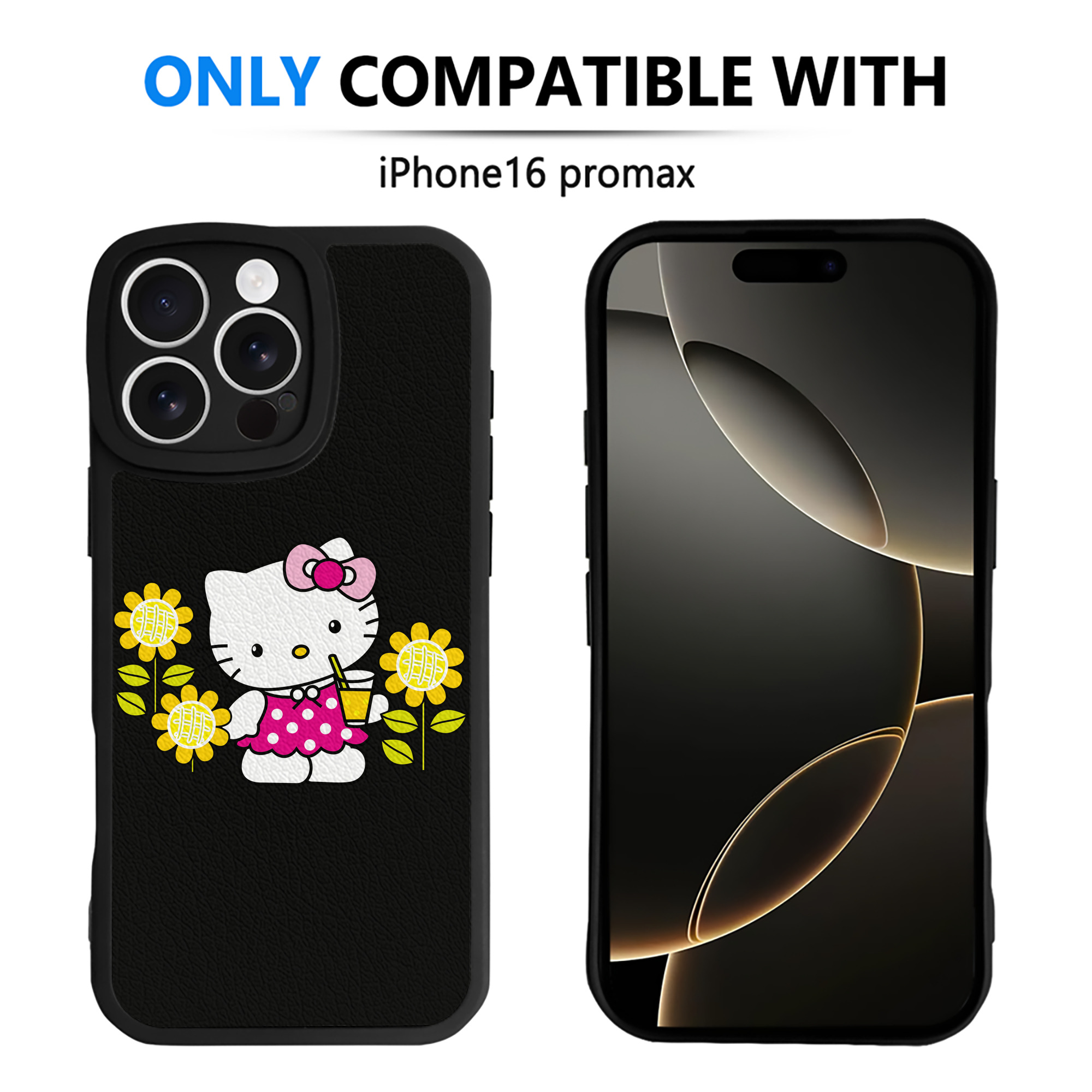 （画像用） Hello Kitty ハローキティ 【iPhone 16シリーズ対応】シリコンスマホケース（レザー調） 材質：シリコン